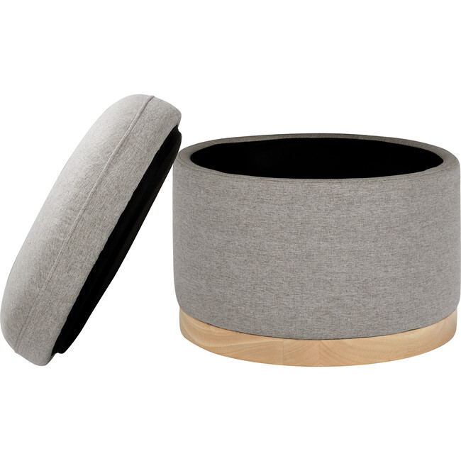 Naka Storage Ottoman, Grey