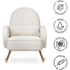 Compass Rocker, Cream - Nursery Chairs - 3 - thumbnail