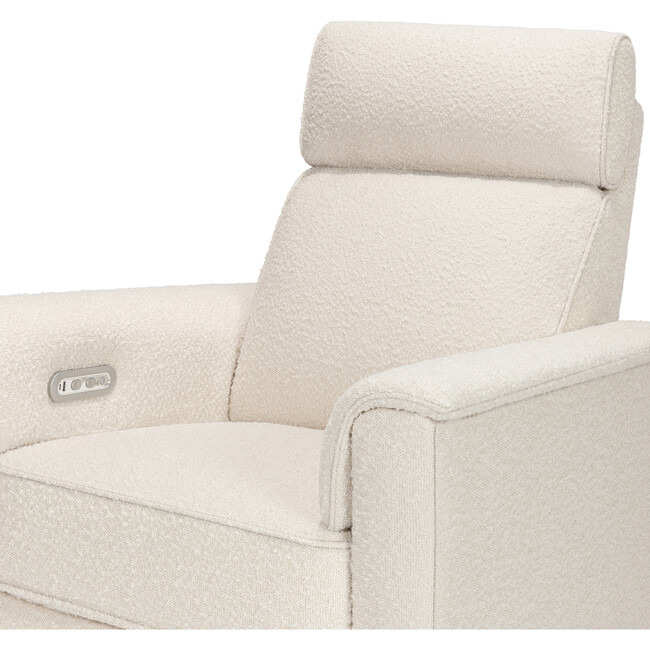 Willa Plus Power Glider Recliner w/ Power Headrest in Performance Ivory Boucle - Glider - 3