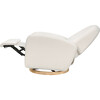 Nami Glider Recliner, Ivory Boucle With Light Wood Base - Nursery Chairs - 4