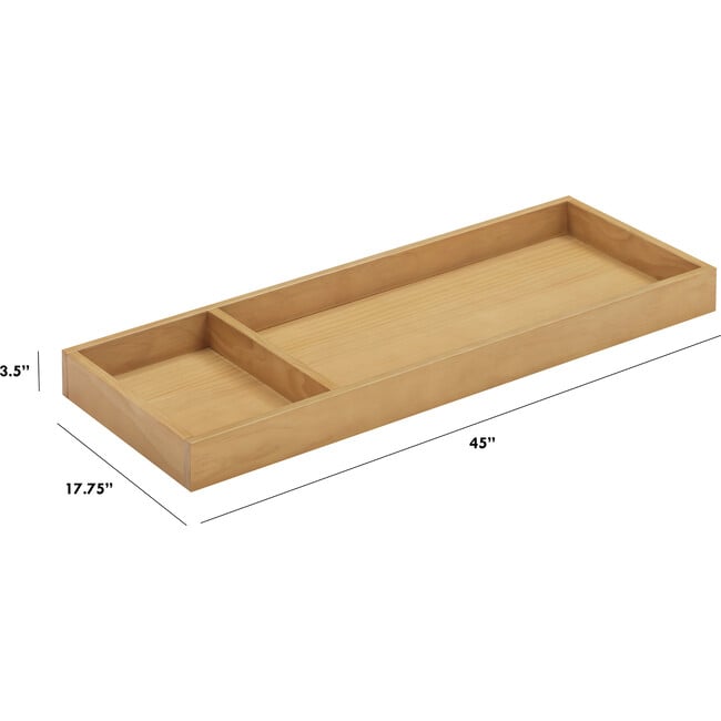 Universal Wide Removable Changing Tray, Honey