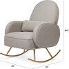 Compass Rocker, Grey - Nursery Chairs - 6