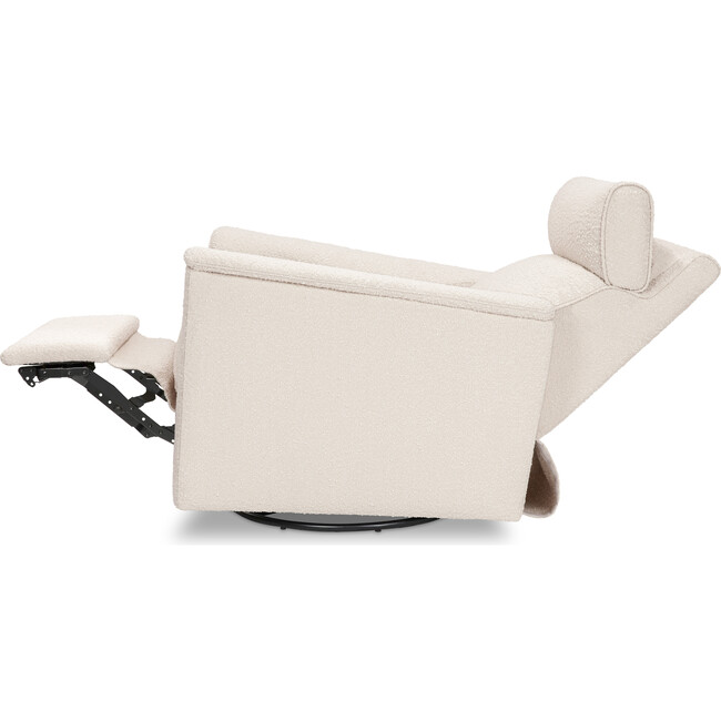 Willa Plus Power Glider Recliner w/ Power Headrest in Performance Ivory Boucle - Glider - 6
