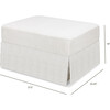 Crawford Gliding Ottoman in Fog Chatham Stripe Performance Eco-Weave - Ottomans - 7 - thumbnail
