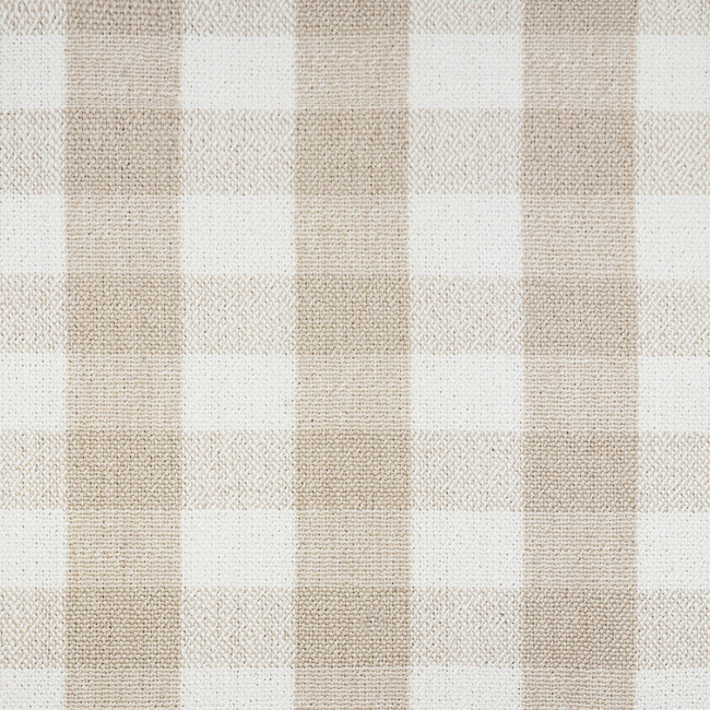 Crawford Pillowback Chair and a Half Comfort Swivel Glider in Tan Gingham - Nursery Chairs - 8