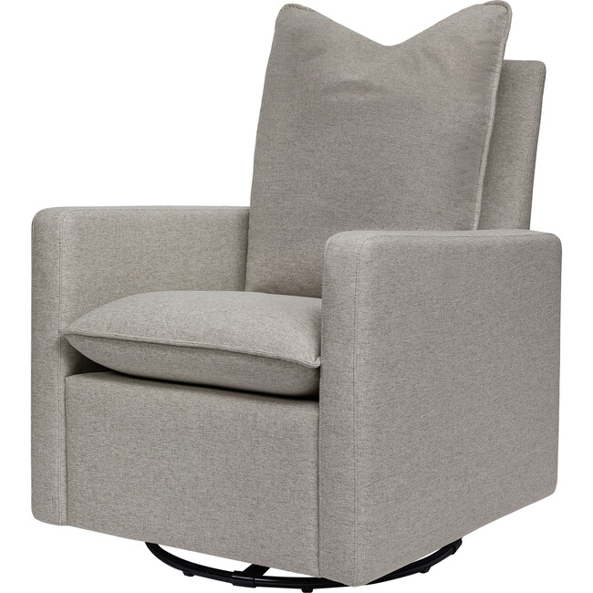 Cali Pillowback Swivel Glider, Grey Performance Eco-Weave - Nursery Chairs - 1