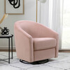 Madison Swivel Glider, Blush Velvet - Nursery Chairs - 2 - thumbnail