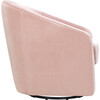 Madison Swivel Glider, Blush Velvet - Nursery Chairs - 3 - thumbnail