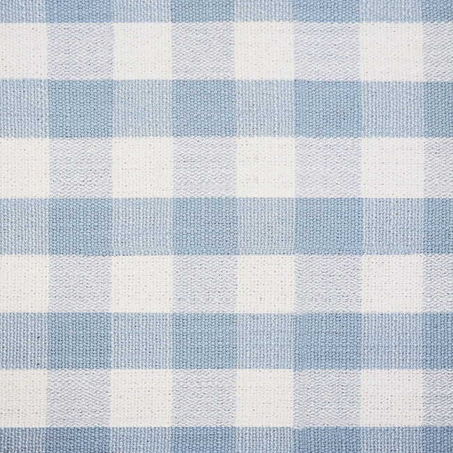 Maisonette x Namesake Crawford Gliding Ottoman, Blue Gingham - Ottomans - 9