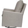 Cali Pillowback Swivel Glider, Grey Performance Eco-Weave - Nursery Chairs - 5 - thumbnail