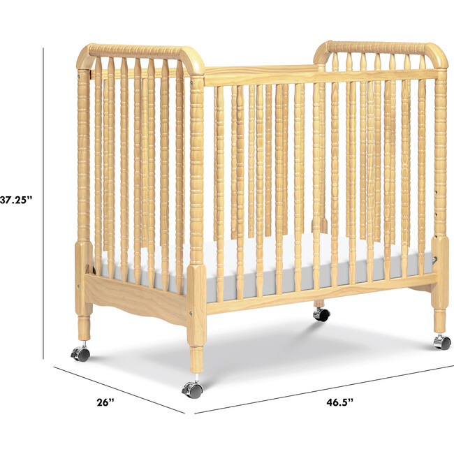 Jenny Lind 3-in-1 Convertible Mini Crib, Natural - Cribs - 2