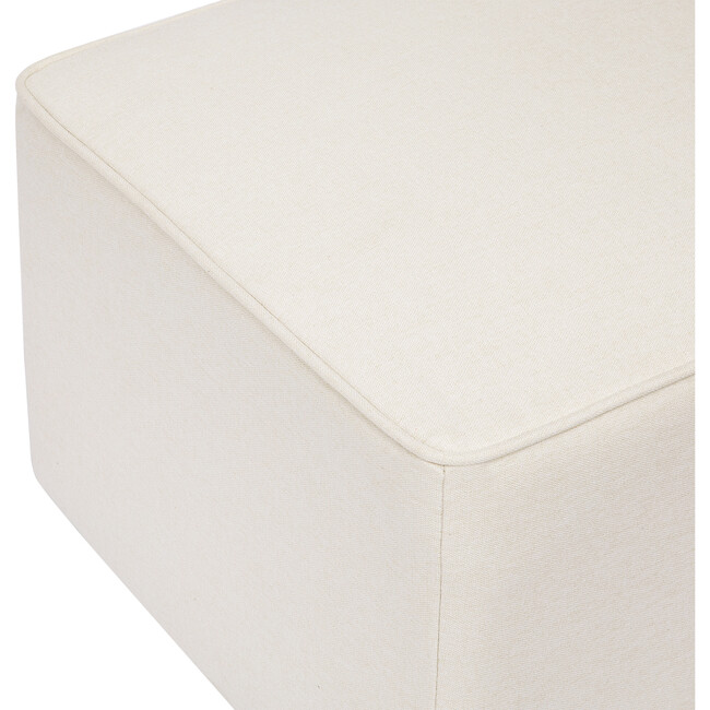Kiwi Gliding Ottoman, Cream Eco-Performance Fabric - Ottomans - 5