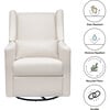 Kiwi Electronic Recliner and Swivel Glider with USB Port, Cream Eco-Performance Fabric - Nursery Chairs - 6 - thumbnail