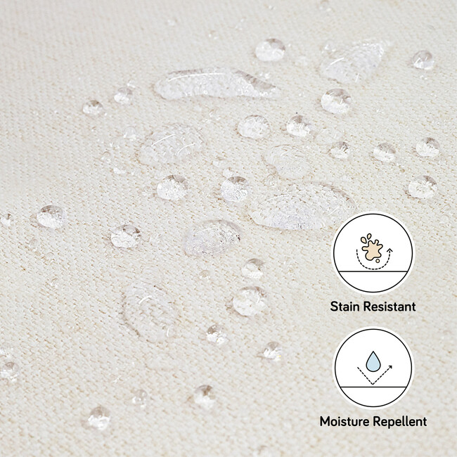 Cali Pillowback Swivel Glider, Cream Performance Eco-Weave - Nursery Chairs - 6