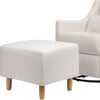 Toco Swivel Glider and Ottoman, Cream Eco-Performance Fabric - Nursery Chairs - 6 - thumbnail