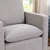 Cali Pillowback Swivel Glider, Grey Performance Eco-Weave - Nursery Chairs - 9 - thumbnail