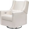 Kiwi Electronic Recliner and Swivel Glider with USB Port, Cream Eco-Performance Fabric - Nursery Chairs - 11 - thumbnail