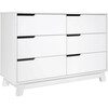 Hudson 6-Drawer Assembled Double Dresser, White - Dressers - 5 - thumbnail