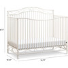 Noelle 4-in-1 Convertible Crib, Vintage White - Cribs - 4