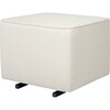 Kiwi Gliding Ottoman, Ivory Boucle - Nursery Chairs - 1 - thumbnail