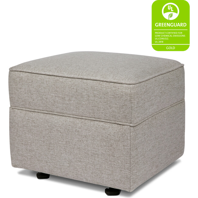 Willa-Alden Gliding Ottoman, Performance Grey Eco-Weave