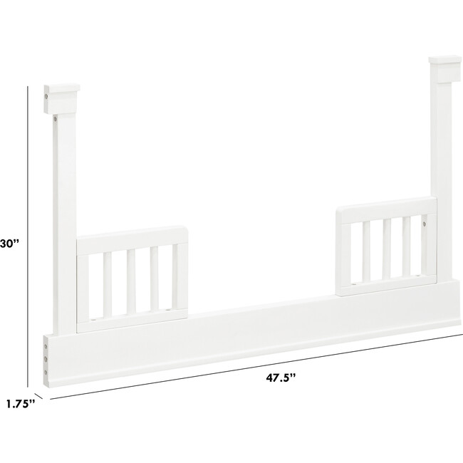 Tanner Toddler Bed Conversion Kit, Warm White