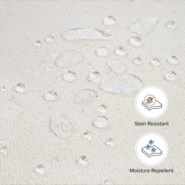 Crawford Pillowback Comfort Swivel Glider, Performance Cream Eco-Weave - Nursery Chairs - 6