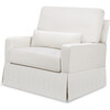 Crawford Performance Eco-Weave Pillowback Chair & a Half Comfort Swivel Glider, Fog Chatham Stripe - Glider - 1 - thumbnail