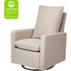 Cali Pillowback Swivel Glider, Beach Performance Eco-Weave - Nursery Chairs - 5