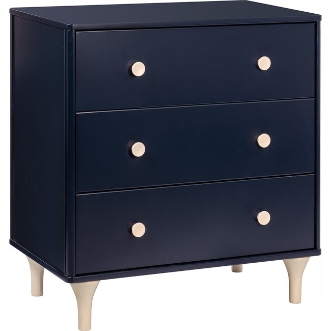 Lolly 3-Drawer Changer Dresser with Removable Changing Tray, Navy - Dressers - 4