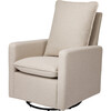 Cali Pillowback Swivel Glider, Beach Performance Eco-Weave - Nursery Chairs - 7