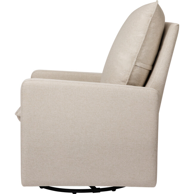 Cali Pillowback Swivel Glider, Beach Performance Eco-Weave - Nursery Chairs - 8