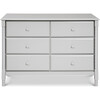 Jenny Lind Spindle 6-Drawer Dresser, Fog Grey - Dressers - 1 - thumbnail