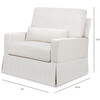 Crawford Performance Eco-Weave Pillowback Chair & a Half Comfort Swivel Glider, Fog Chatham Stripe - Glider - 6
