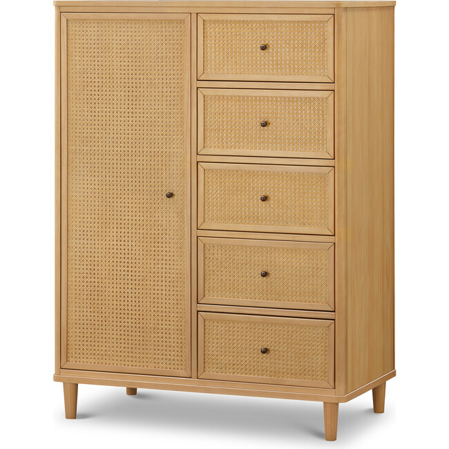 Marin with Cane Assembled Chifforobe in Honey/Honey Cane