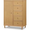 Marin with Cane Assembled Chifforobe in Honey/Honey Cane - Storage - 1 - thumbnail