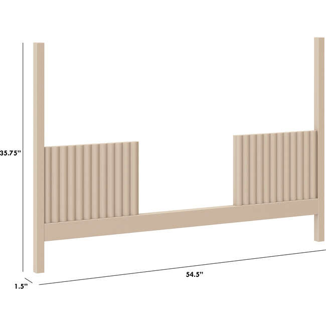 Toddler Bed Conversion Kit for Moab 3-in-1 Convertible Crib in Taupe - Cribs - 3
