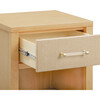 Eloise Assembled Nightstand in Honey and Performance Sand Eco-Weave - Nightstands - 2