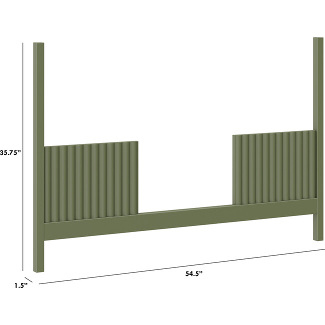 Toddler Bed Conversion Kit for Moab 3-in-1 Convertible Crib in Olive - Cribs - 3