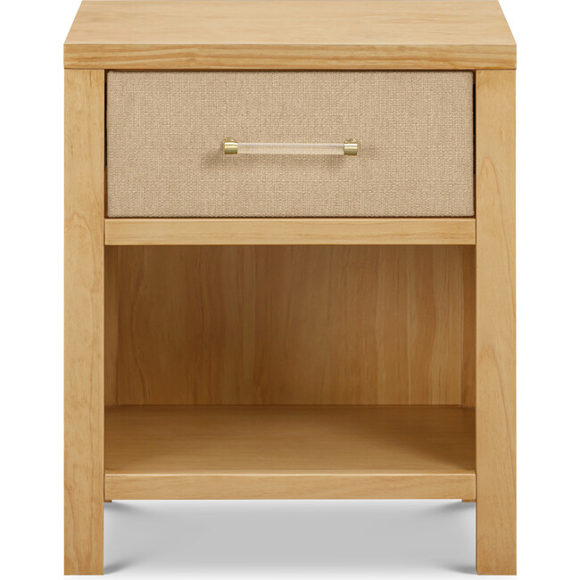 Eloise Assembled Nightstand in Honey and Performance Sand Eco-Weave - Nightstands - 4