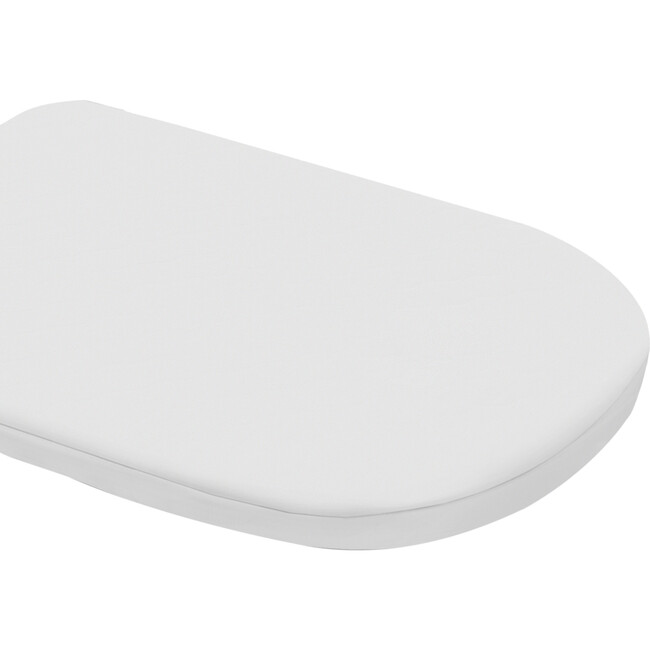 Oval Fitted Bassinet Sheet Set, White Cotton - Crib Sheets - 2