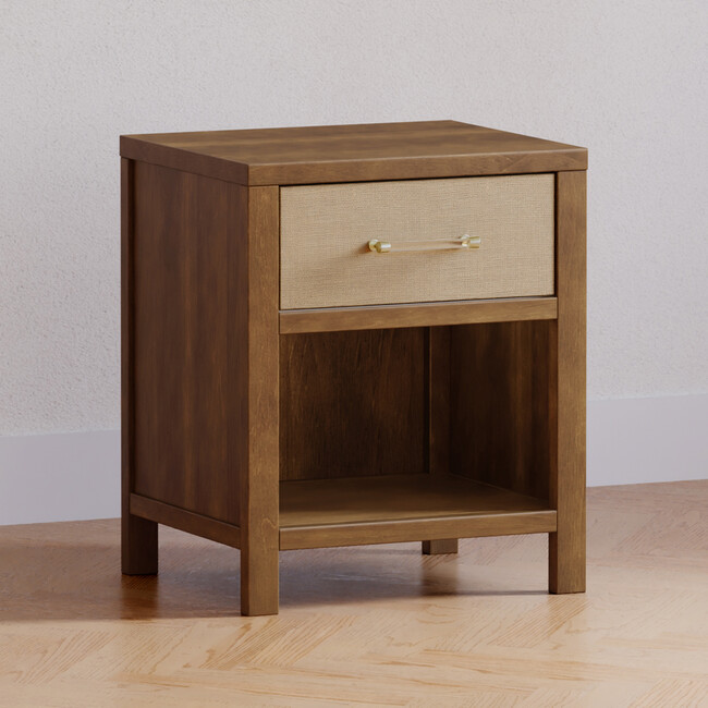 Eloise Assembled Nightstand in Natural Walnut & Performance Sand Eco-Weave - Nightstands - 5