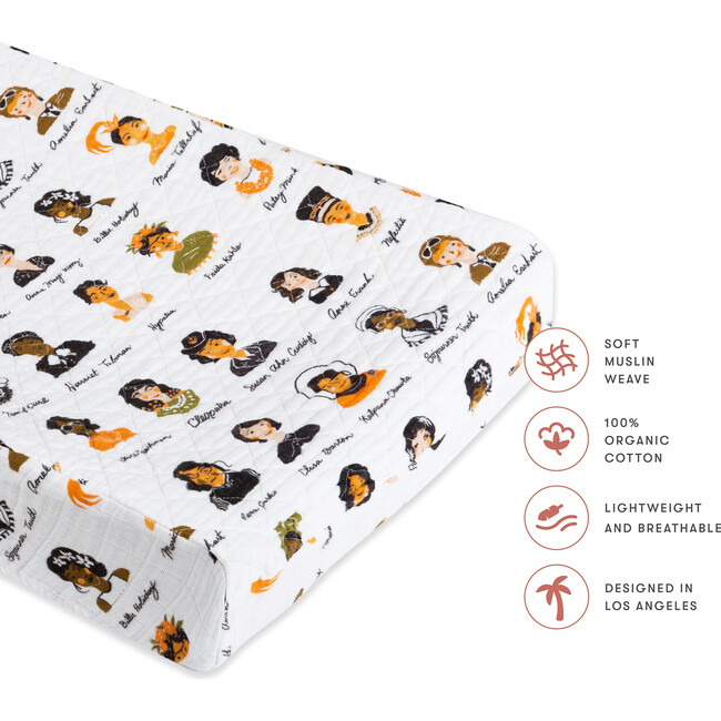 Women In History Quilted Changing Pad Cover - Changing Pads - 5