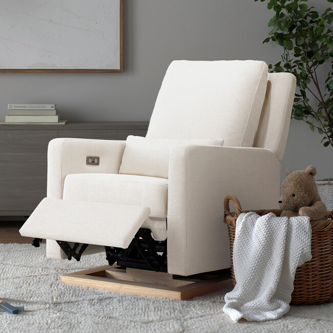 Sigi Glider Recliner with Electronic Control and USB, Cream