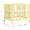Rolli All-Stages® Midi Crib Conversion Kit in Pale Yellow - Cribs - 6