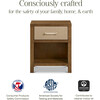 Eloise Assembled Nightstand in Natural Walnut & Performance Sand Eco-Weave - Nightstands - 7