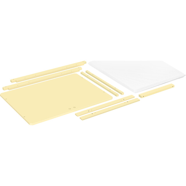 Rolli All-Stages® Midi Crib Conversion Kit in Pale Yellow - Cribs - 7