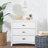 Nolan 3-Drawer Dresser, White - Dressers - 2 - thumbnail