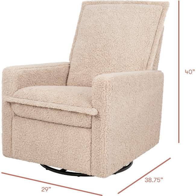 Cali Flange Gliding Swivel Recliner - Glider - 3
