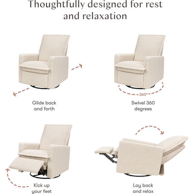 Cali Flange Gliding Swivel Recliner - Glider - 3